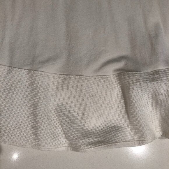 Kourbela Knitwear Scoop Neck Cap Sleeve Flowy Dress in White Size S - Picture 6 of 9